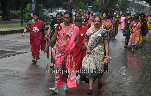 first ever Saree Walk in mangalore